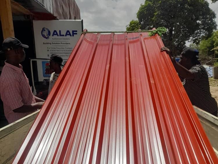 Box profile roofing sheet