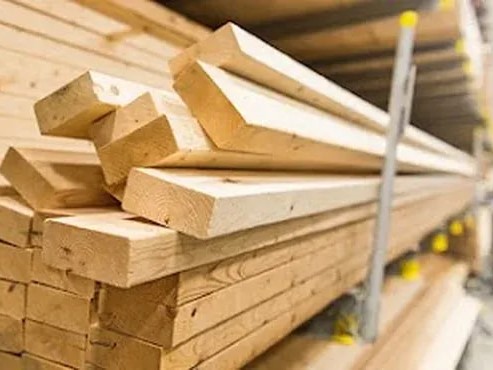 Treated timber plank